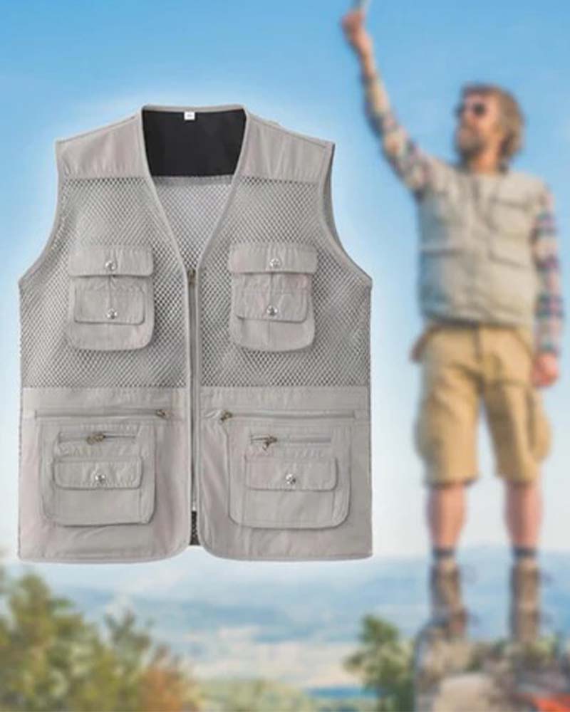Gilet Multi-Poche Maille