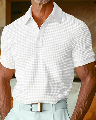 T-Shirts Revers Bouton Manches Courtes Polo