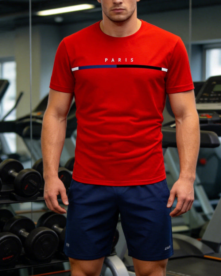 T-Shirt Séchage Rapide Encolure Ronde Manche Courte