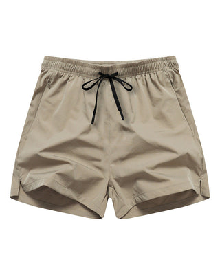 Shorts Hommes Taille Élastique Poche Séchage Rapide Ice-Soie Sport