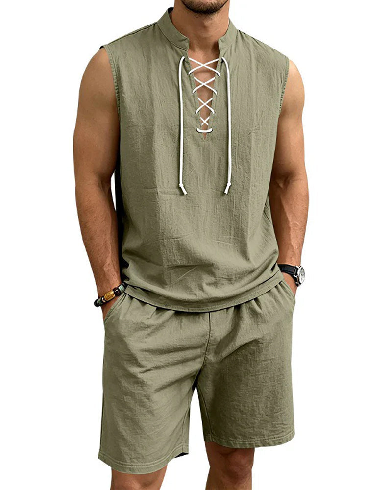 Ensemble Homme Col V Deux Pièces