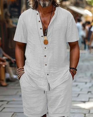 Ensemble Hommes Chemise Manches Courtes Et Short