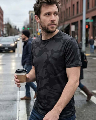 T-Shirt Camo Manche Courte Homme
