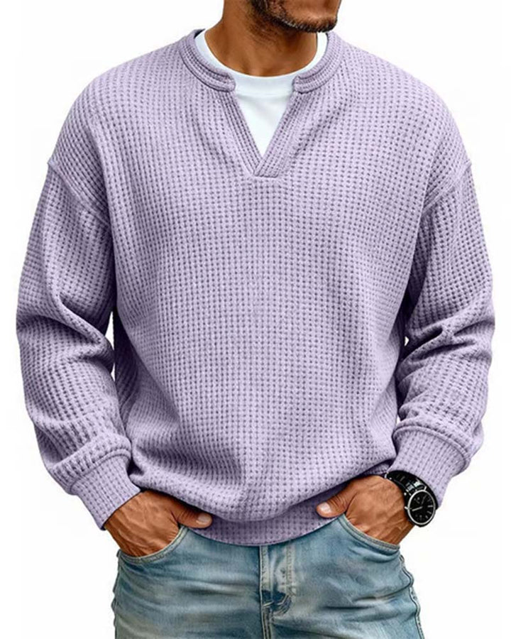 Sweatshirt Homme Col Rond Fausse Superposition