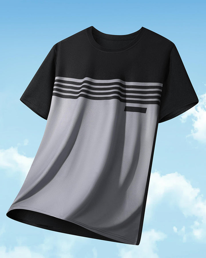 T-Shirt Hommes Respirant Séchage Rapide Manches Courtes