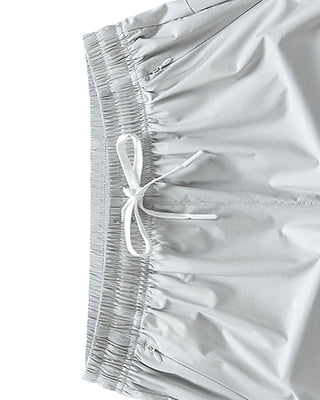 Shorts Hommes Taille Élastique Poche Séchage Rapide Ice-Soie Sport