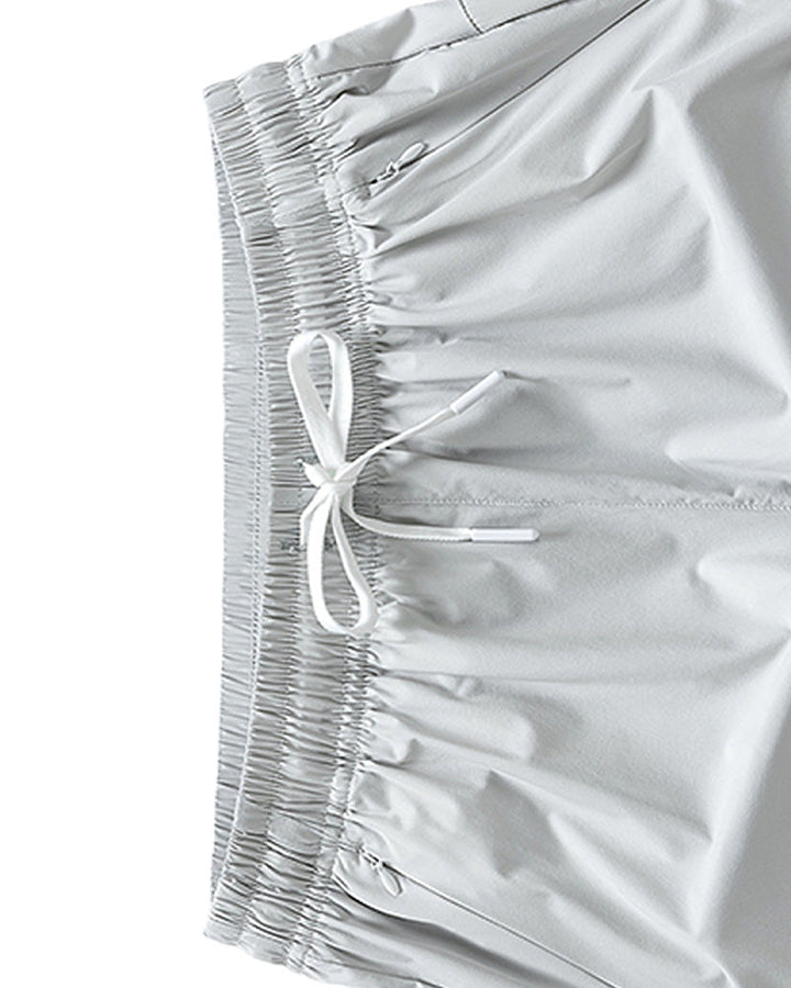 Shorts Hommes Taille Élastique Poche Séchage Rapide Ice-Soie Sport