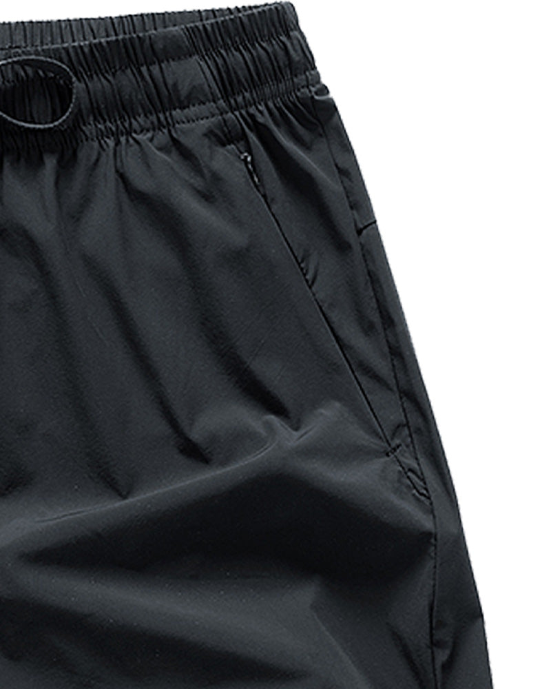 Shorts Hommes Taille Élastique Poche Séchage Rapide Ice-Soie Sport