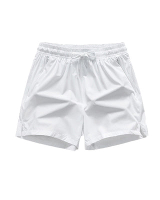 Shorts Hommes Taille Élastique Poche Séchage Rapide Ice-Soie Sport