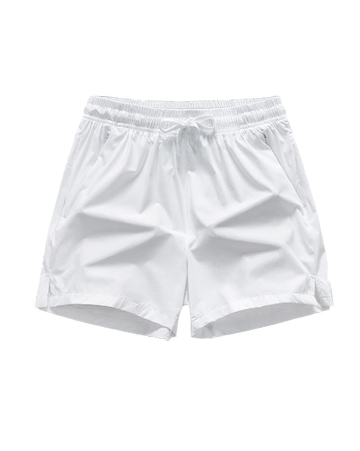 Shorts Hommes Taille Élastique Poche Séchage Rapide Ice-Soie Sport