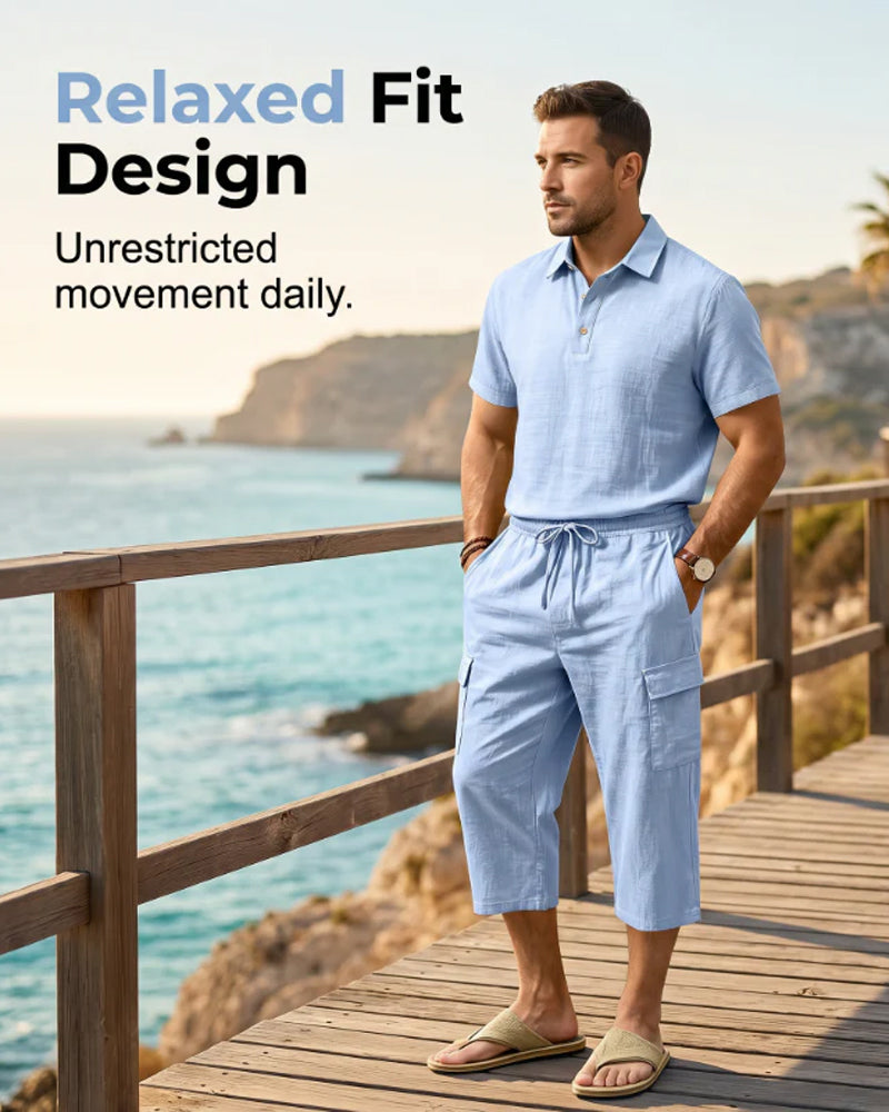 Set Haut Polo Pantalon Capri