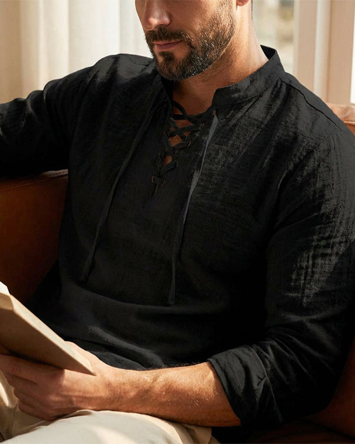Chemise Homme Décontractée De Couleur Unie – Classique, Confortable &amp; Polyvalente À Associer 👔