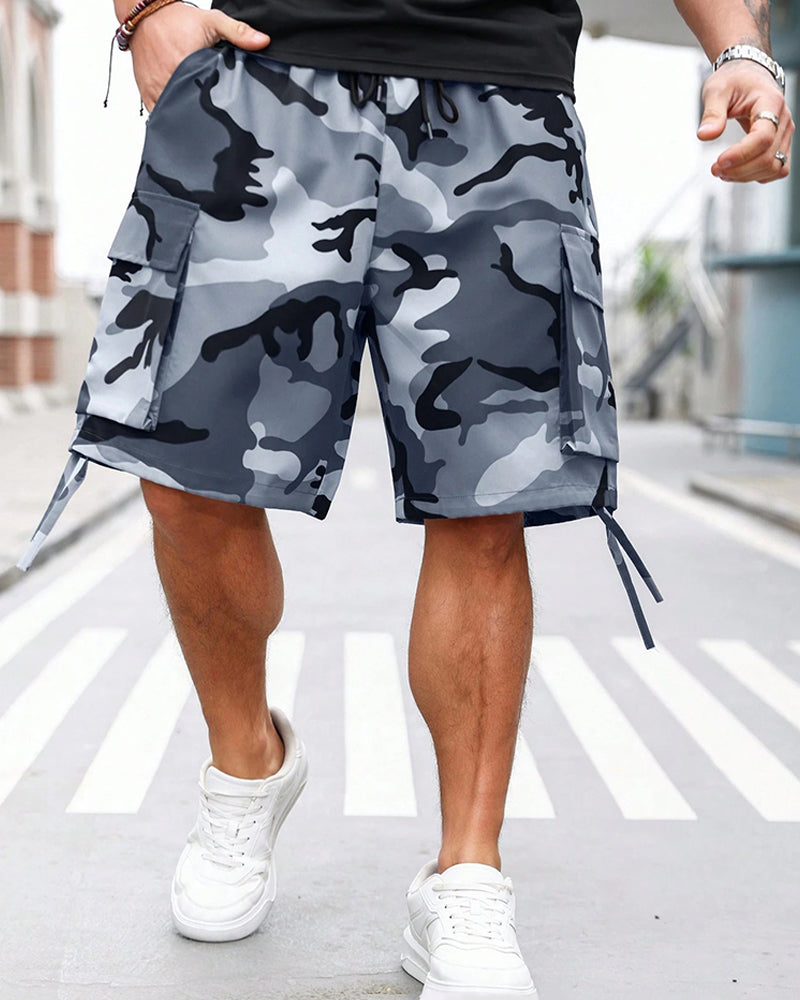 Pantalon À Poches Camouflage Cargo