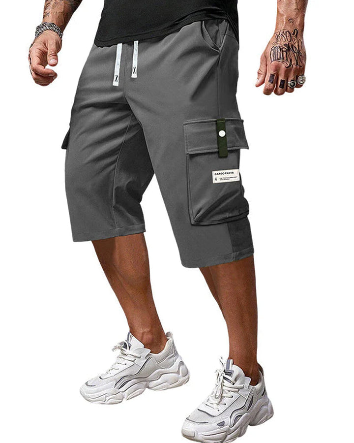 Pantalon Homme Décontracté Cordon Capri Cargo