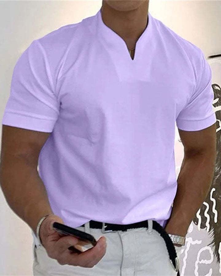 T-Shirt Hommes Gentlemans Business Manche Courte Fitness