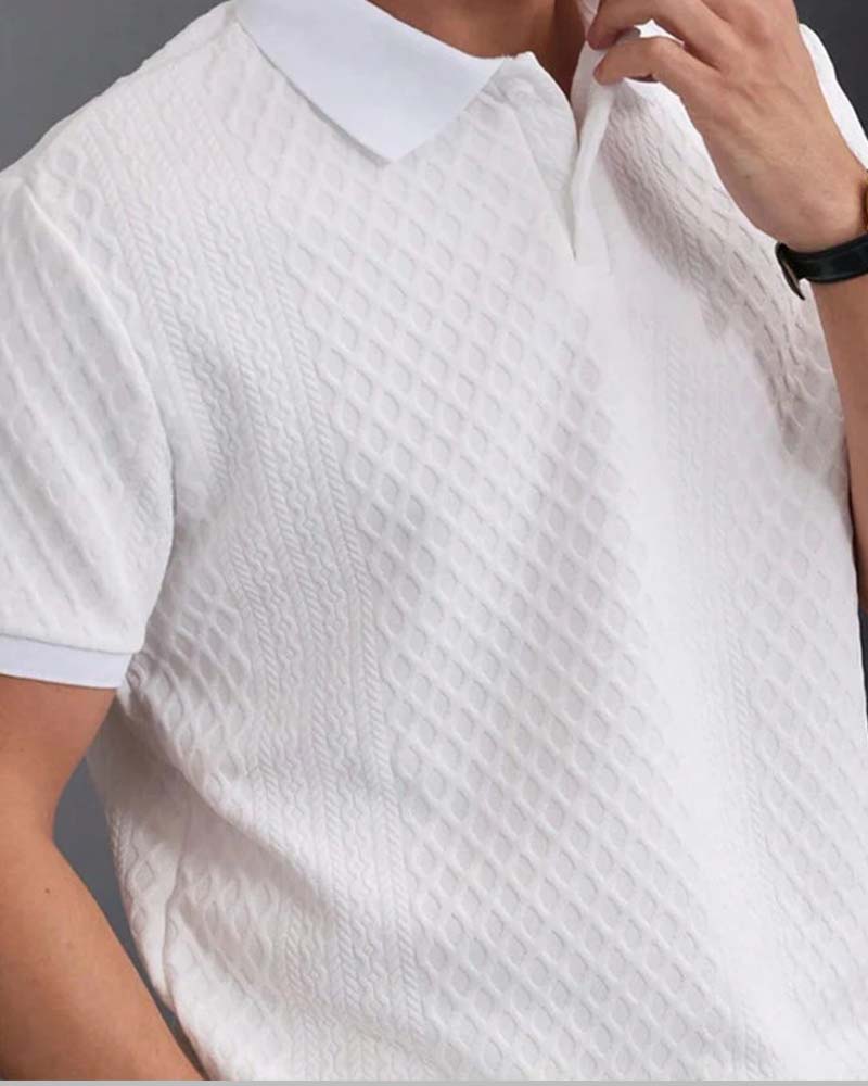 Chemise Col Rabattu Homme Polo