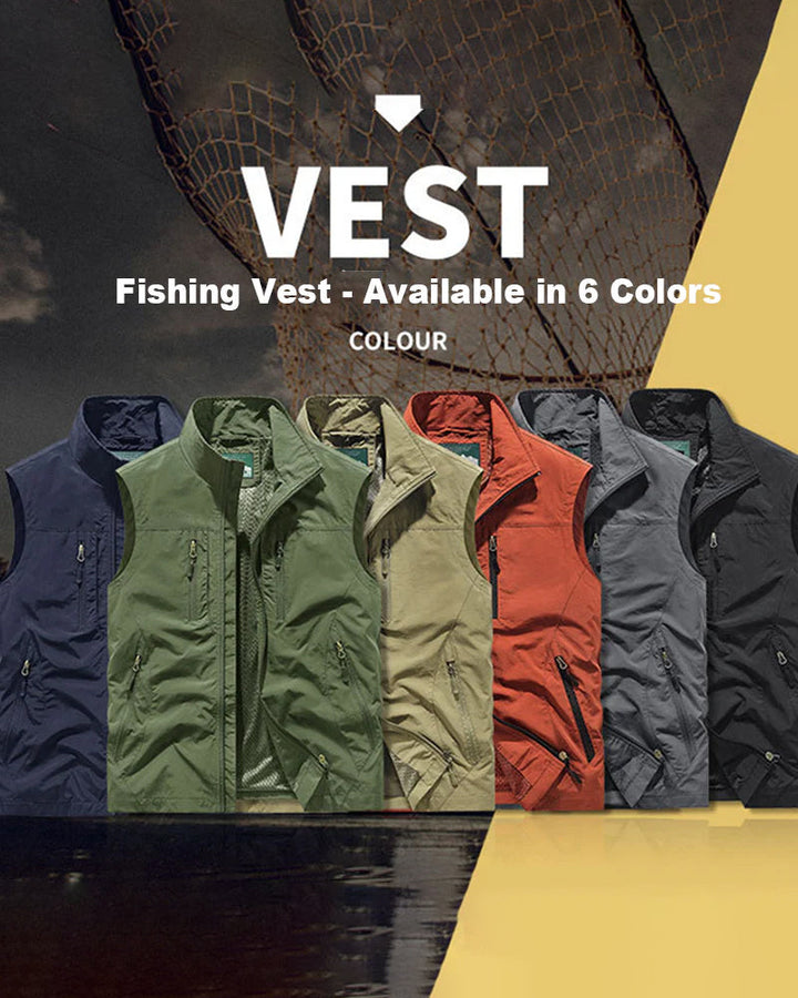 Soldes Limités Dans Le Temps – 50 % De Réduction🔥🧥 Veste Sans Manches Oversized Pour Homme Avec Poches