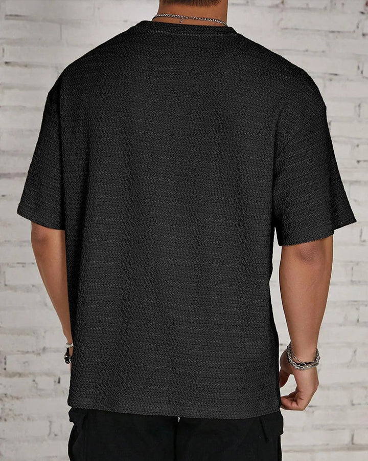 T-Shirt Homme Unie Respirant Manches Courtes
