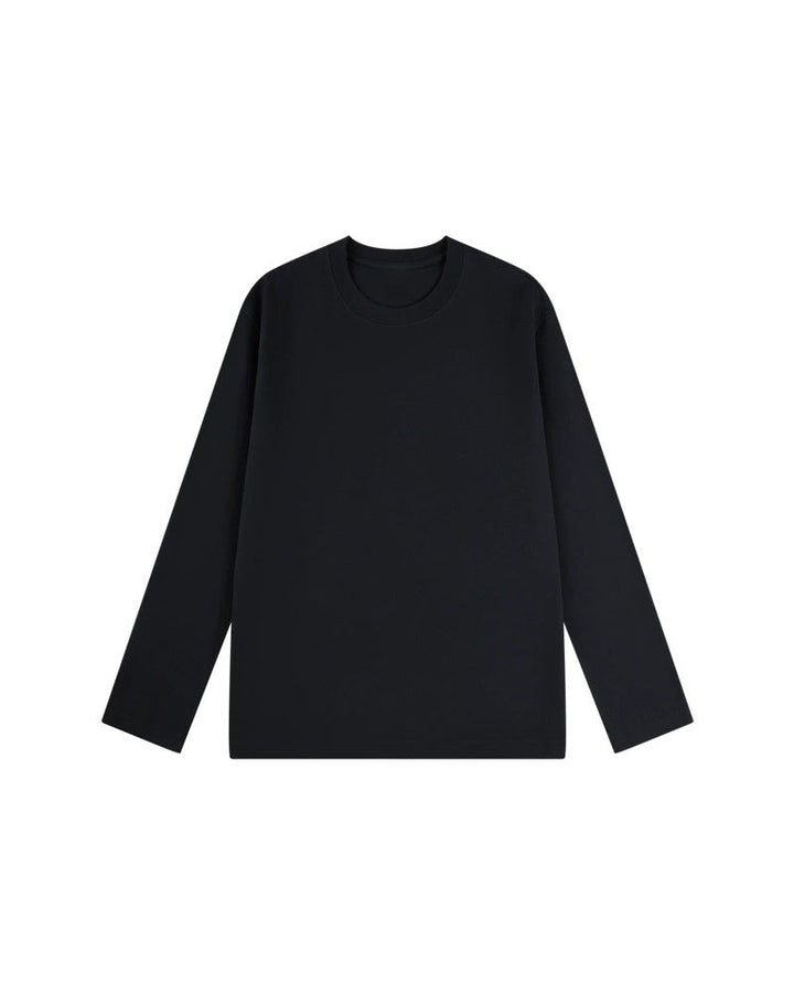 T-Shirt Homme Col Rond Manches Longues Fente