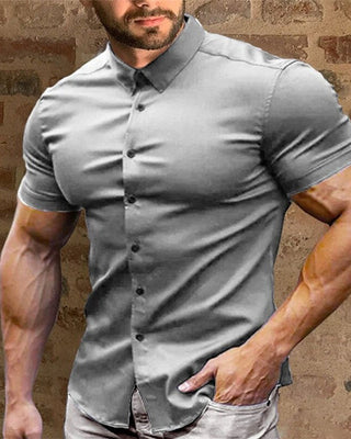 Chemise Homme Manches Courtes Stretch