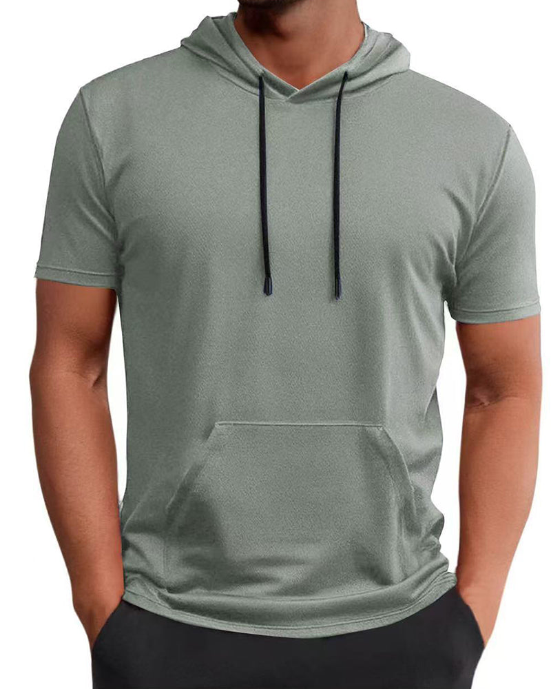 T-Shirt Capuche Séchage Rapide Manche Courte