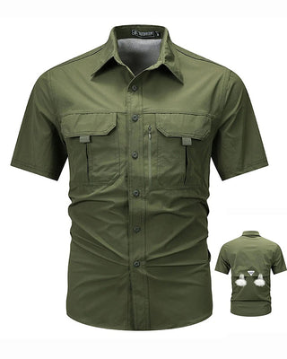 Chemise Manches Courtes Rétro Travail