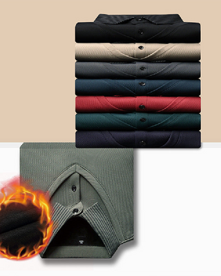⏳Offre Limitée 50% De Réduction💥Chemise À Rayures À Revers Effet Deux Pièces
