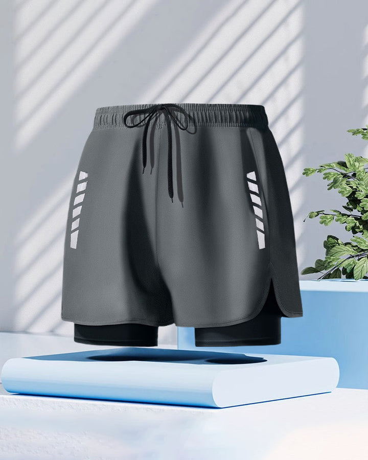 Short Hommes Style Boxeur Double Couche Pudeur