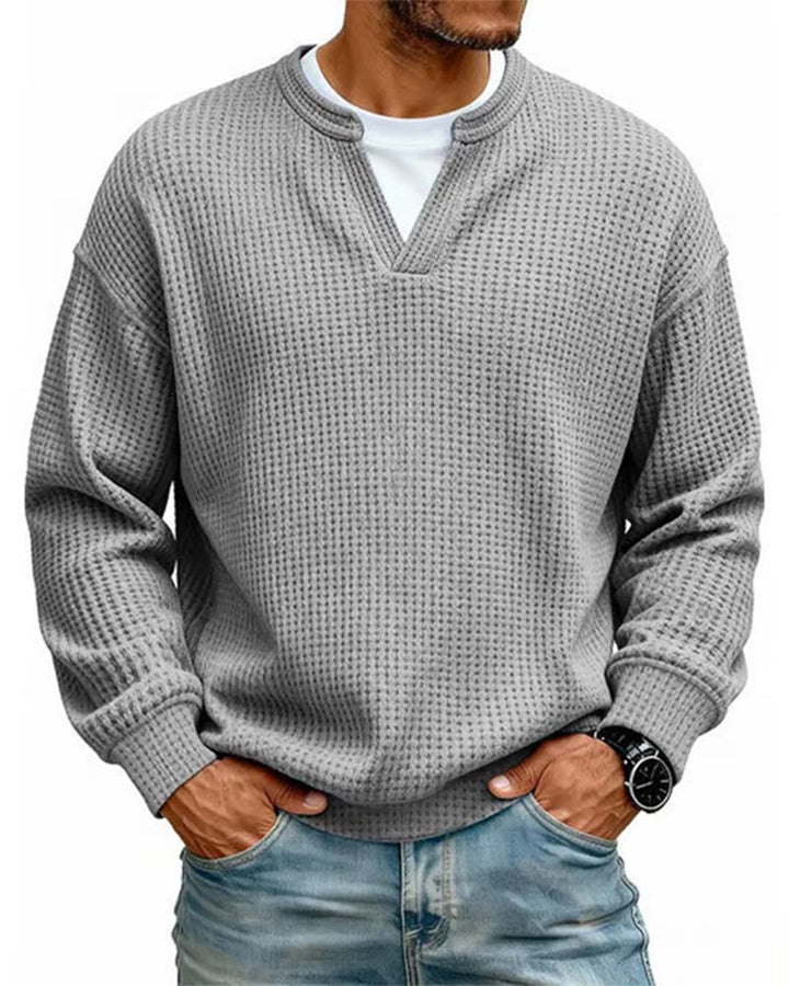 Sweatshirt Homme Col Rond Fausse Superposition