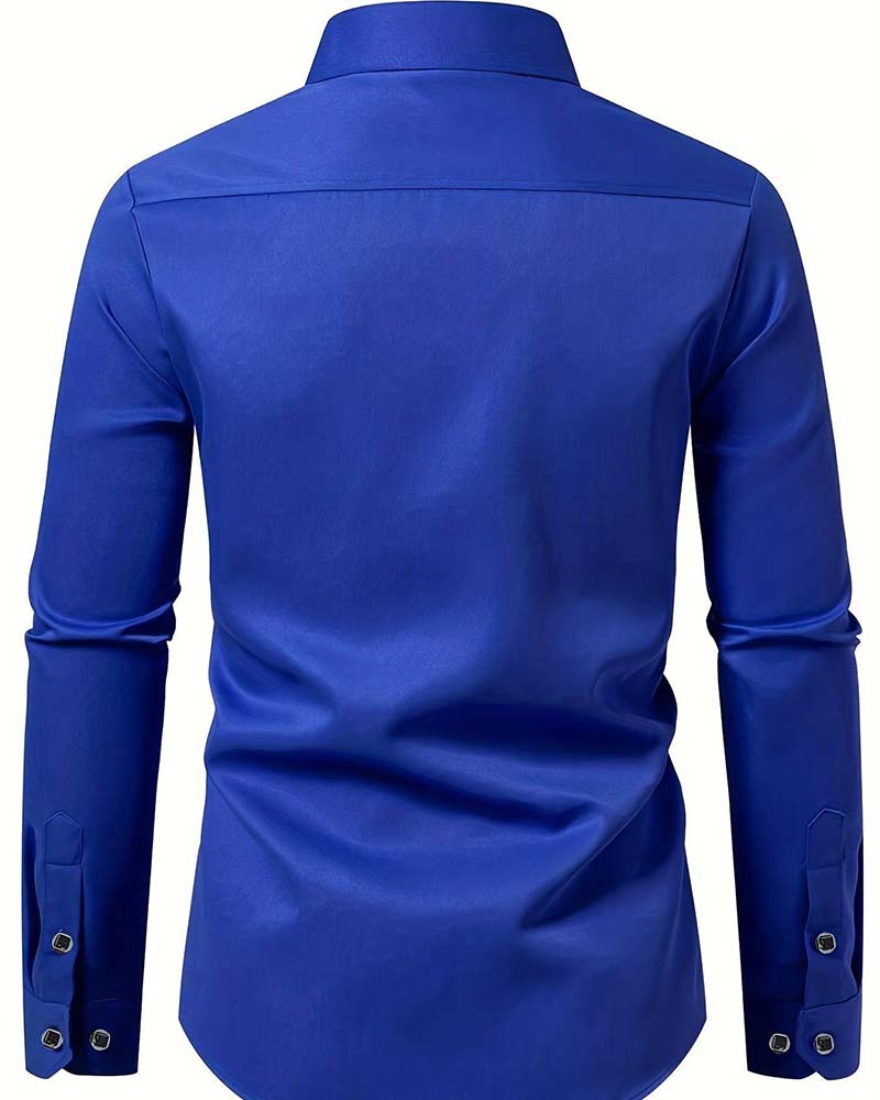 Chemise Business Coupe Ajustée Manches Longues