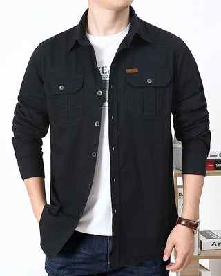 Chemise Homme Vêtement De Travail Poche Unie