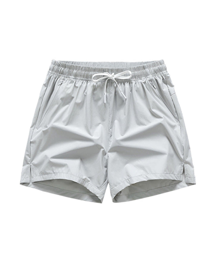 Shorts Hommes Taille Élastique Poche Séchage Rapide Ice-Soie Sport