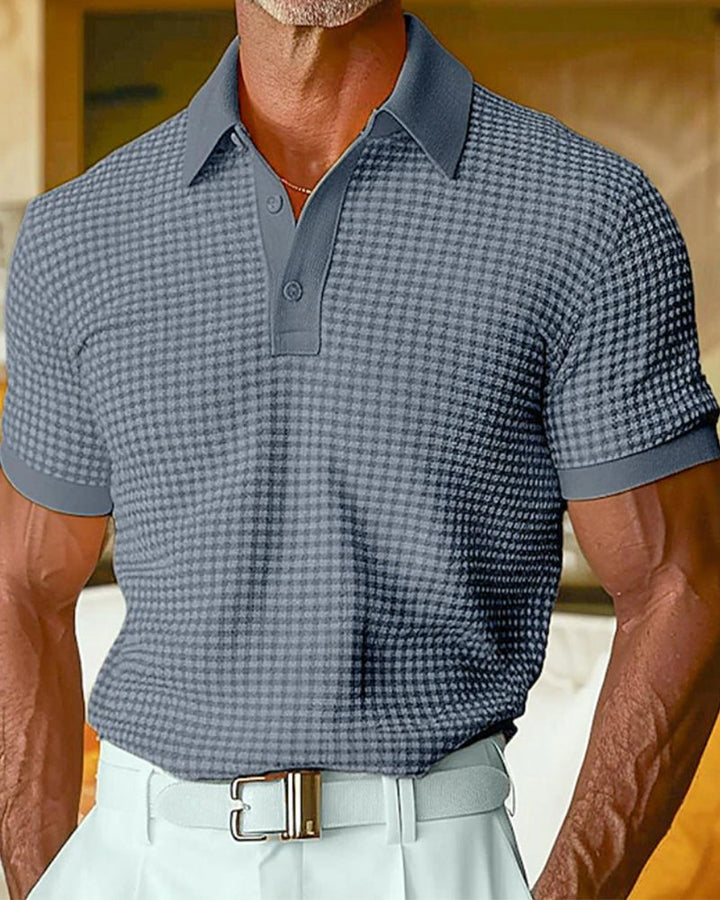 T-Shirts Revers Bouton Manches Courtes Polo