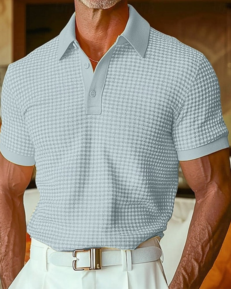 T-Shirts Revers Bouton Manches Courtes Polo