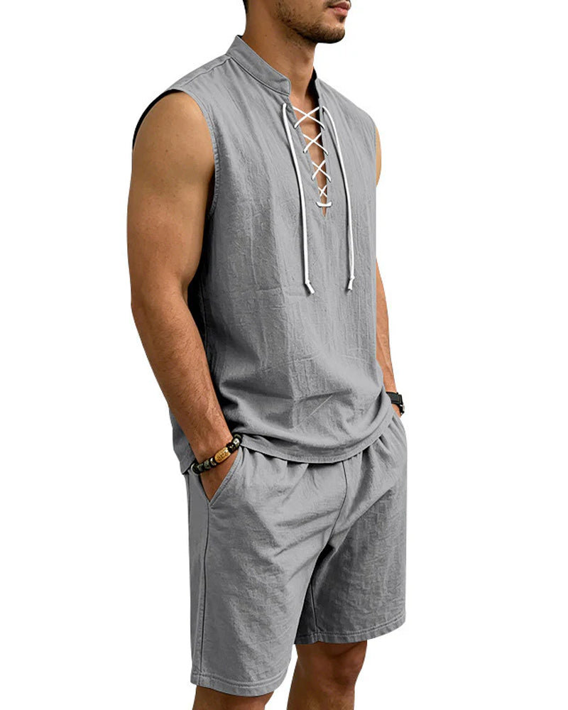 Ensemble Homme Col V Deux Pièces