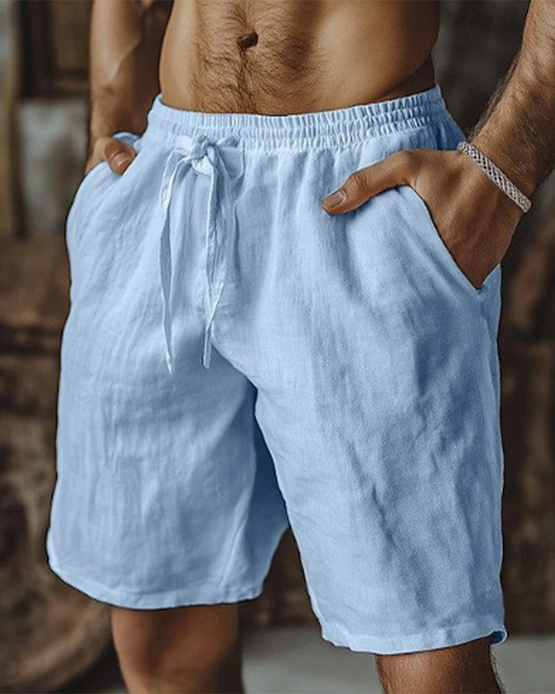 Shorts Cordon De Serrage Taille Élastique