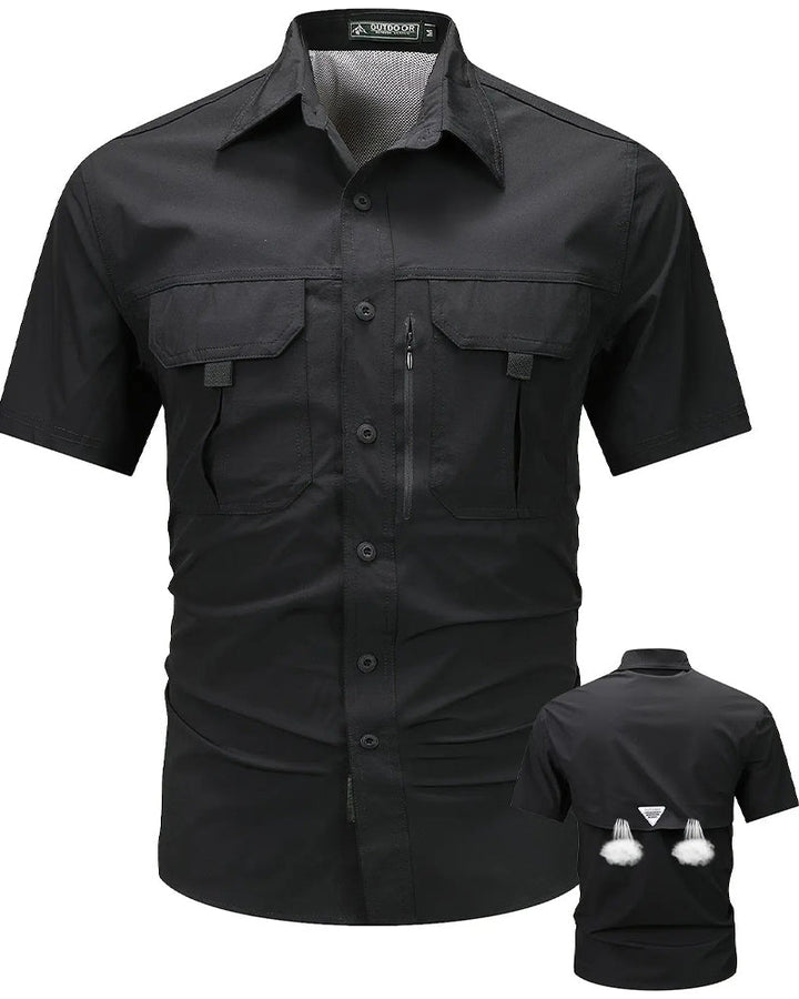Chemise Manches Courtes Rétro Travail