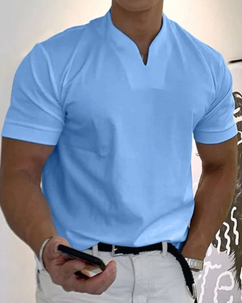 T-Shirt Hommes Gentlemans Business Manche Courte Fitness