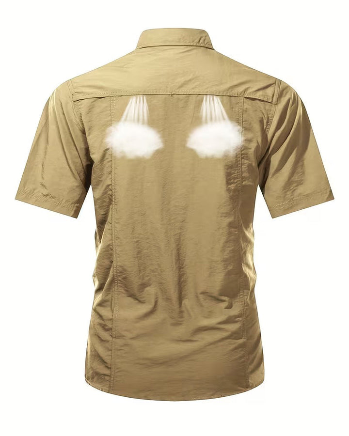Chemise Respirante Décontractée À Manches Courtes