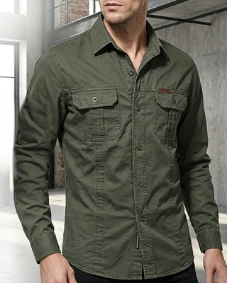 Chemise Homme Vêtement De Travail Poche Unie