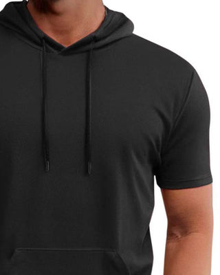 T-Shirt Capuche Séchage Rapide Manche Courte