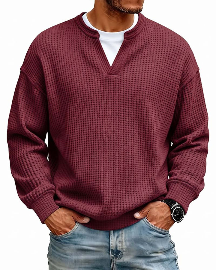 Sweatshirt Homme Col Rond Fausse Superposition