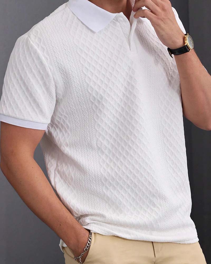 Chemise Col Rabattu Homme Polo