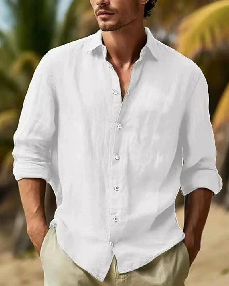 Chemise Hommes Boutonnage Décontractée