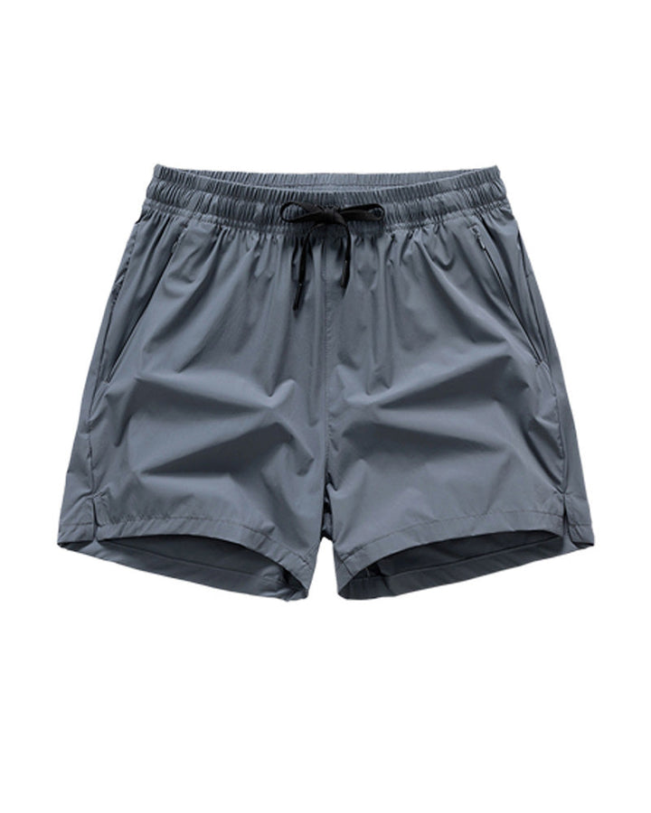 Shorts Hommes Taille Élastique Poche Séchage Rapide Ice-Soie Sport