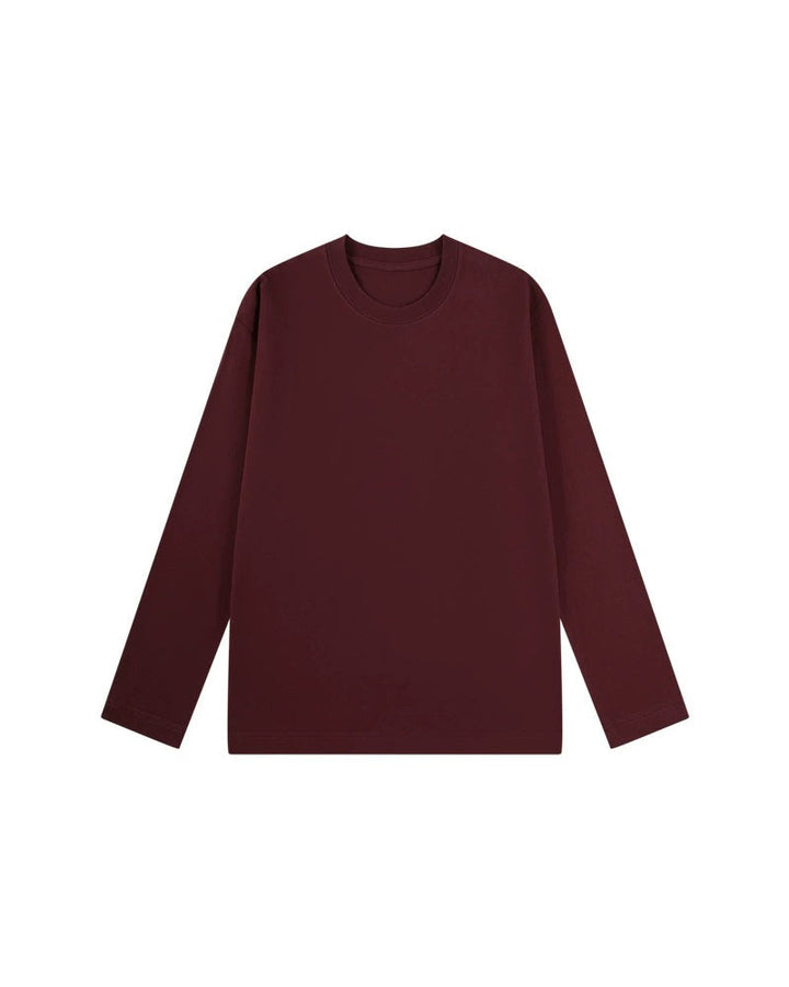 T-Shirt Homme Col Rond Manches Longues Fente