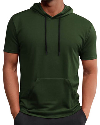 T-Shirt Capuche Séchage Rapide Manche Courte