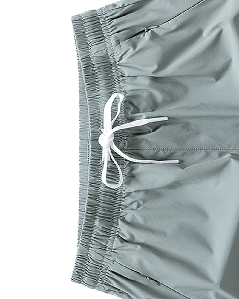 Shorts Hommes Taille Élastique Poche Séchage Rapide Ice-Soie Sport