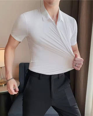 Chemises Homme Stretch Manche Courte Robe