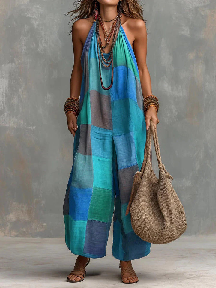 Combinaison Patchwork Bohème – Fraîcheur et liberté dans un style artistique unique